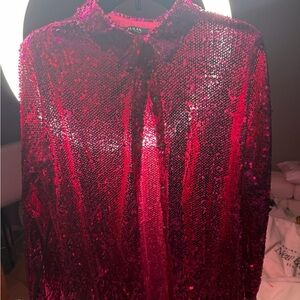 Sequin Pink Top